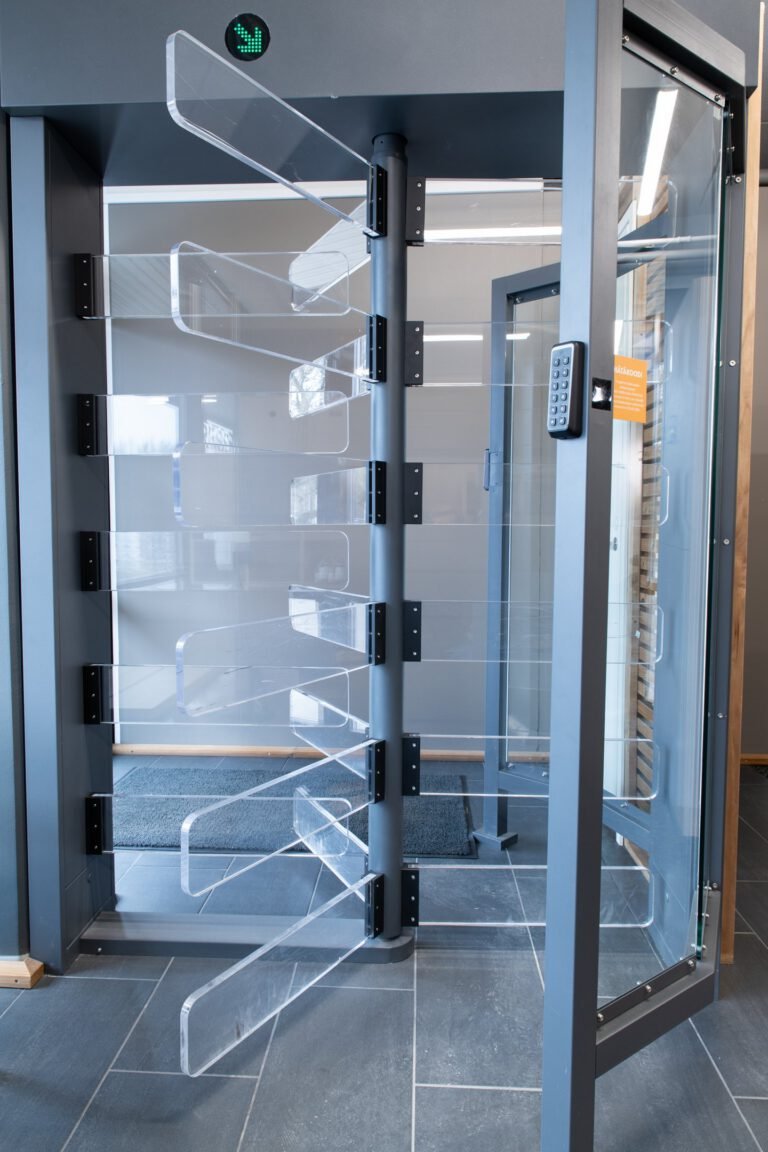 GT5 full-height turnstile — Fressi Kaukajärvi — frame and finish