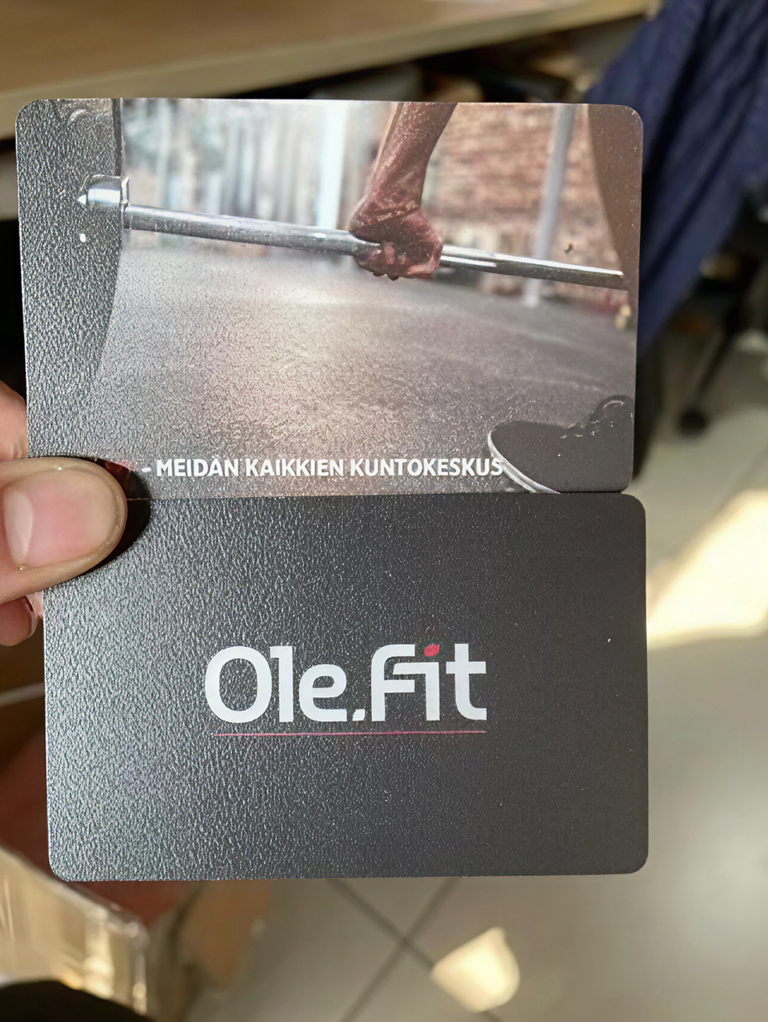 Ole.Fit RFID credentials — branded key fobs and cards from Gatech stock in Turku